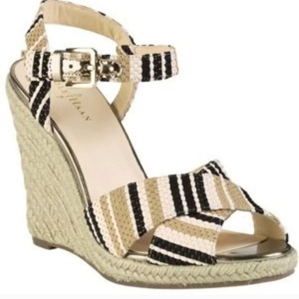 Cole Haan Hart Striped Wedge Sandals